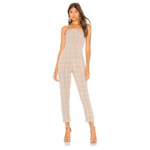 Revolve Ella Jumpsuit in Nude